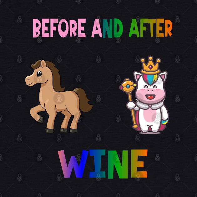 Before and after wine by A Zee Marketing